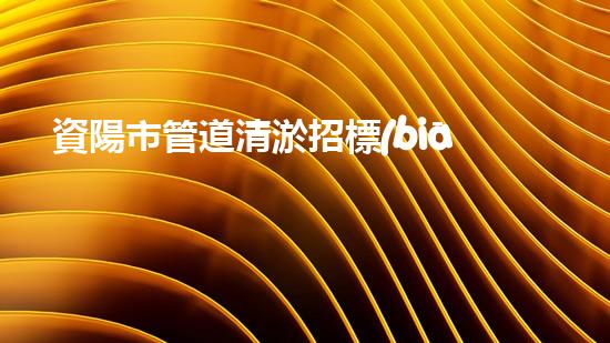 資陽市管道清淤招標(biāo)：解鎖城市下水道的秘密！